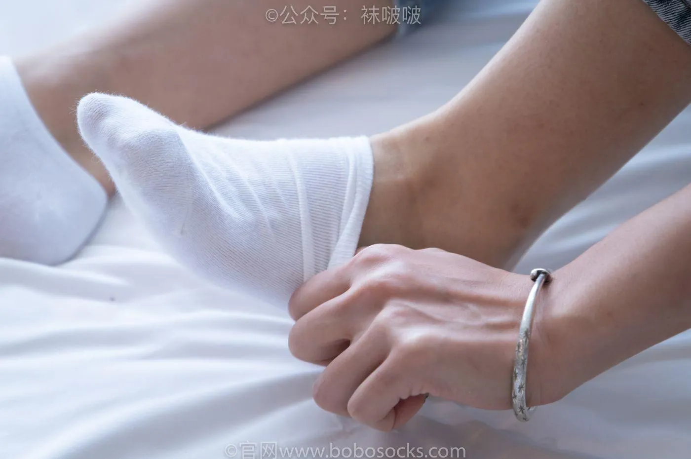 [BoBoSocks袜啵啵]NO.024 涵涵-板鞋、白棉袜、裸足 [134P]插图7